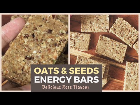 Oats & Seeds Energy Bars Recipe | How to make Delicious Gulkand Energy Bars | Healthy snack | Hindi