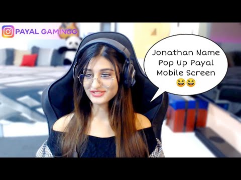 Jonathan Name Pop Up Payal Mobile Screen😆 #shorts #youtubeshorts #payalgaming #jonathan #bgmi #pubg