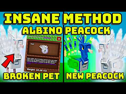 😱 ALBINO PEACOCK IS WAY TOO OP IN GROW A GARDEN