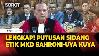 Download lagu [FULL] Sidang Putusan Etik Sahroni, Eko Patrio, Uya Kuya, hingga Nafa Urbach oleh MKD DPR mp3