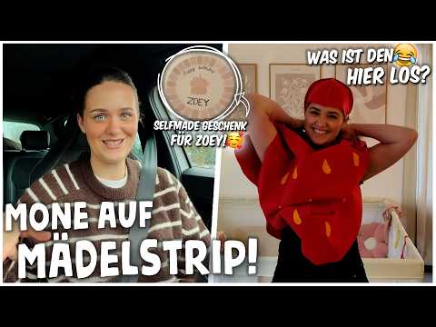 MONE mit MÄDELS beim KERAMIK BEMALEN😍 + SELFMADE GESCHENK für ZOEY🥹 | kobexmone