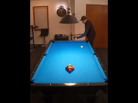 High percentage 9 ball break w/shape on the one