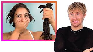 Hairdresser Reacts To DIY Haircut DISASTERS