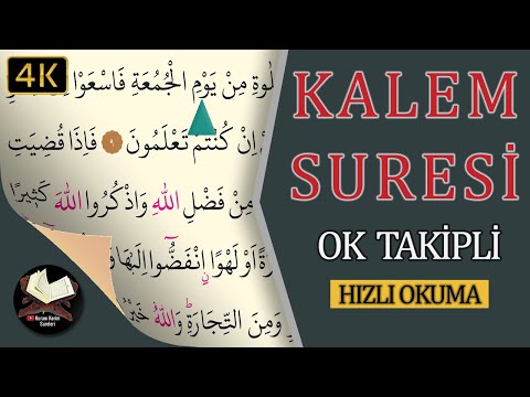 Surah Al-Qalam Speed Reading | Arrow Follower | Computer Line | Ismail Damar | 4K