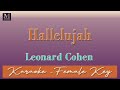 Hallelujah - Karaoke (Leonard Cohen | Female Key)