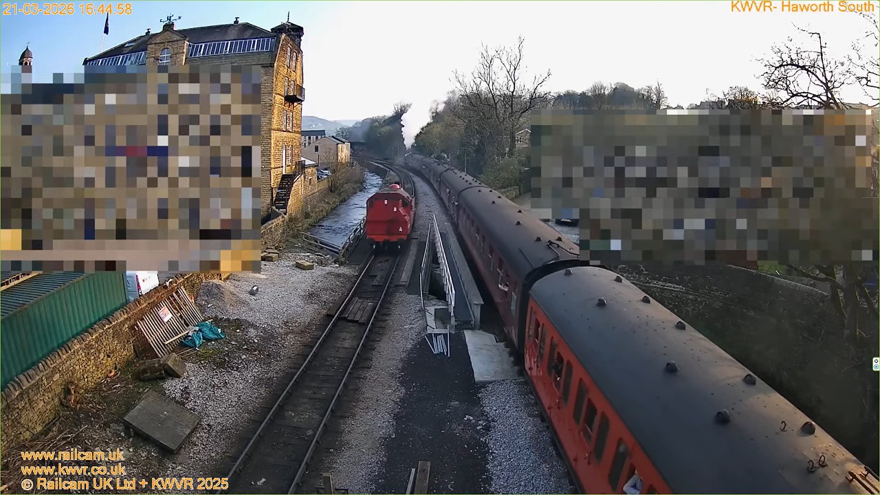 Live webcam view of Trainspotting at Haworth Station