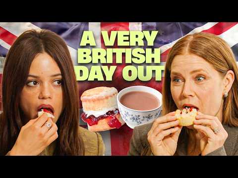 Jenna Ortega and Amy Adams try British food and talk ‘Klara and the Sun’ | Very British Day Out