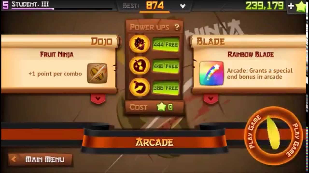 FRUIT NINJA 2.0 GAMEPLAY! (New blades, dojos and more!)