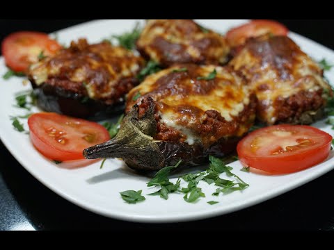 Stuffed Eggplants with Ground Beef & Tomato - Youtube...