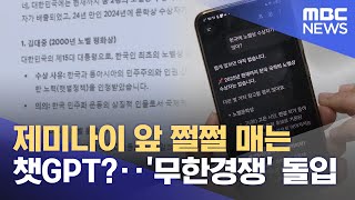 제미나이 앞 쩔쩔 매는 챗GPT?‥'무한경쟁' 돌입 (2026.01.02/뉴스투데이/MBC)