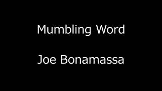 Mumbling Word      Joe Bonamassa        guitar      tab     score