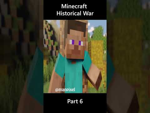 EPIC Minecraft War on History! DON'T miss Part 6 #shorts