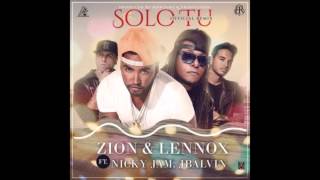 Zion &amp; Lennox Ft  Nicky Jam, J Balvin - Solo Tu (Oficial Remix)