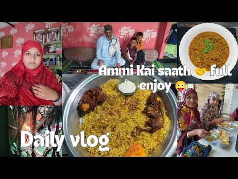 Today you are having fun with Ammi Kai 🌟 Enjoy the whole day 😀 Bachu Kai's holiday routine || dai...