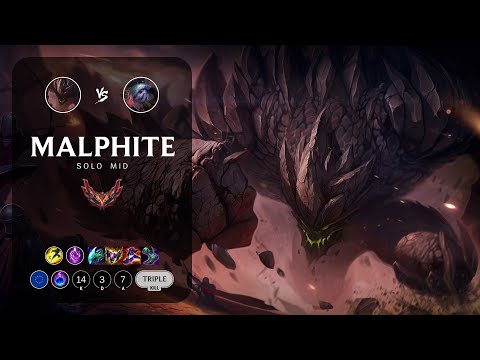 Malphite Mid vs Tristana - EUW Grandmaster Patch 13.16