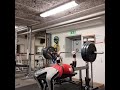 140kg dead bench press with close grip 15 reps 2 sets,new record