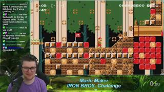 Can I Beat the Iron Bros Challenge in Mario Maker 2?