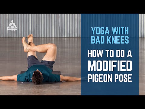 Yoga With Bad Knees | How to do a Modified Pigeon Pose | #yogaformen