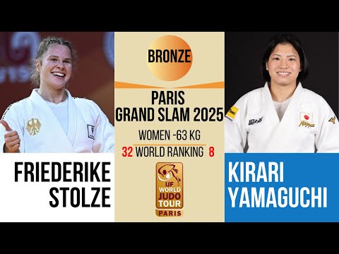 Friederike STOLZE VS Kirari YAMAGUCHI | PARIS Grand Slam 2026 | BRONZE -63 kg