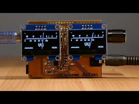 OLED VU meter Arduino shield — Just the Two of Us