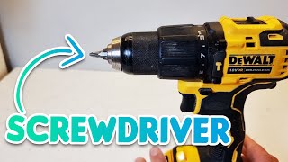 How To Use A DeWALT Drill As A Screwdriver