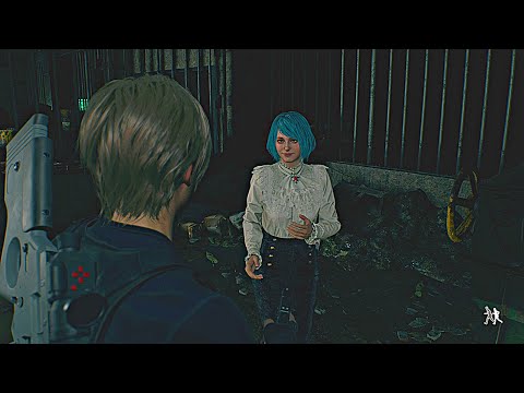 Ashley Kill Leon Accidently - RE4 Remake