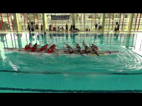 6  Hallescher Drachenboot Indoorcup   Rennen 45   Alchimistengeschwader vs  Proost