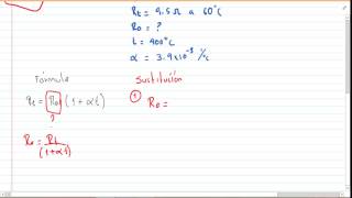 Resistencia en funcion a la temperatura