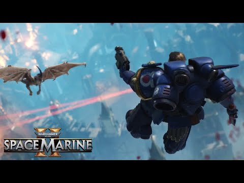 Gadriel slaughters Tyranids with Jump Pack full cutscene | Space Marine II