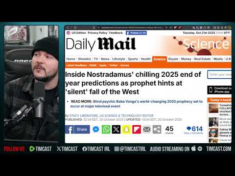  THE END OF THE WEST, Nostradamus Says The West Will FADE After A MAJOR WAR | Tim Pool 