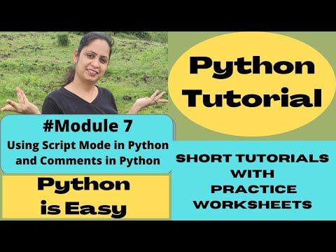 Script Mode In Python Comments In Python Multiline Comments In Python