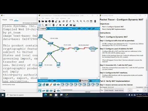 6.5.6 Packet Tracer - Configure Dynamic NAT