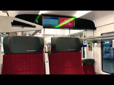 SOB Schweizerische Südostbahn | Begrüssungs- und Haltestellenansage | Stadler RABe 526 „Traverso“