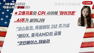 [미국개장] 고용지표와 CPI 사이에 '마이크론' 실적 발표..AI주 살아나야｜코스트코, 3년 주기 특별배당설?｜메타X,테슬라, 코인베이스  등 📢미국 개장 라이브 (251...