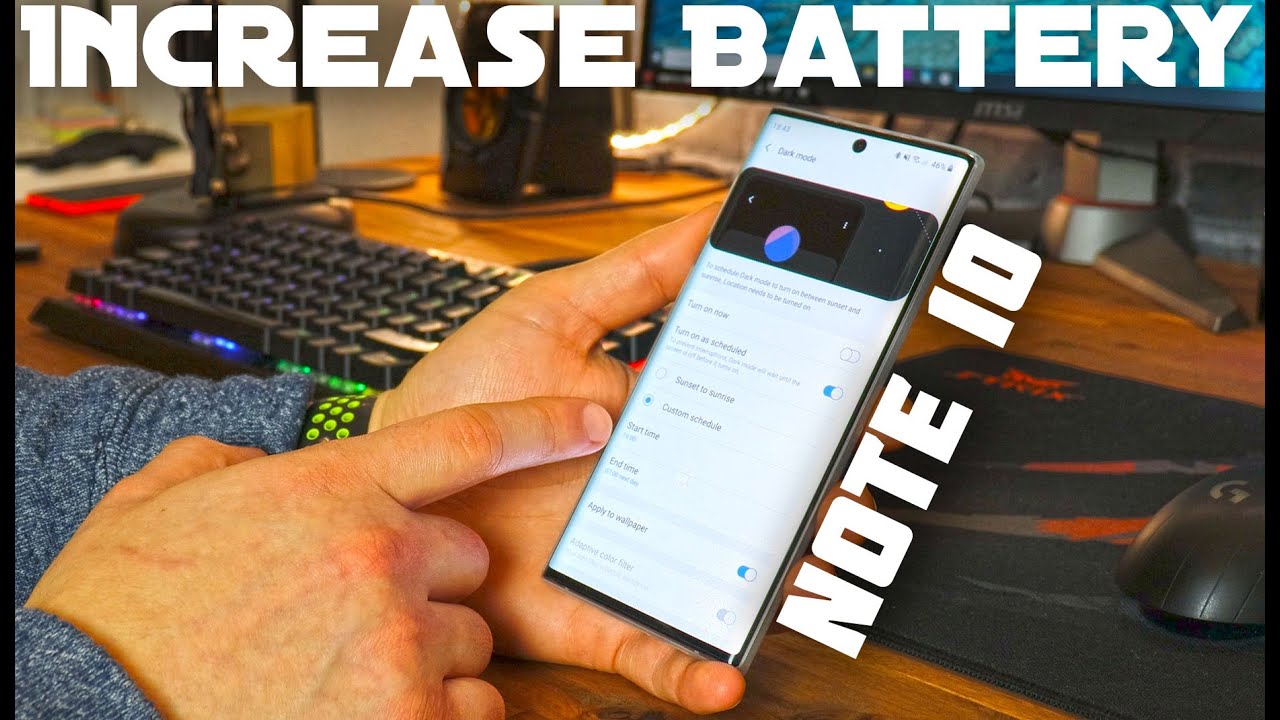 Best Battery Settings for Android 10 | Galaxy Note 10