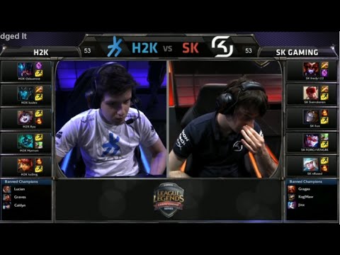 EU LCS Spring Playoffs Finals 3rd place SK vs H2K Game 2 | Full HD
