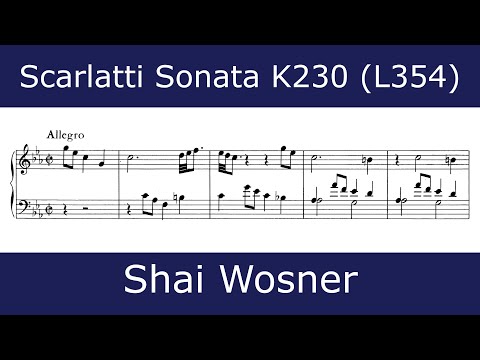 Domenico Scarlatti - Sonata in C minor K230 (Shai Wosner)