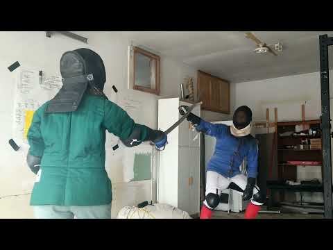 Casual Fencing, Sabre vs Viking Sword, Nick and Danielle