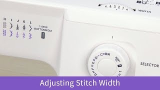 How to Adjust Stitch Width on the Baby Lock Zeal