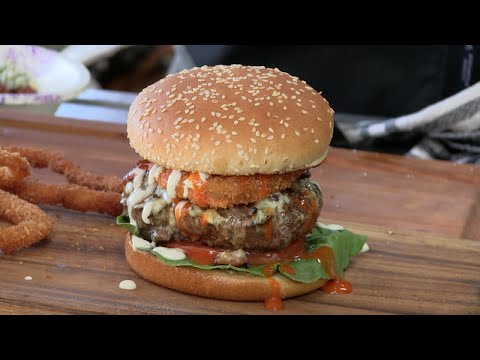 Buffalo Blue Burger Recipe! (On the Weber)