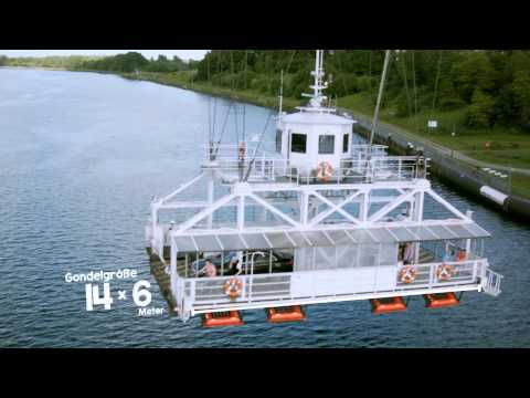 Schwebefähre und Hochbrücke Rendsburg