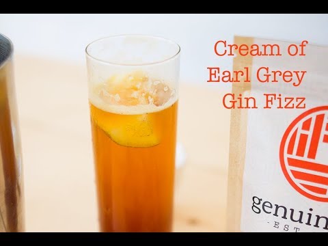 Cream of Earl Grey Gin Fizz Tea Cocktail | Genuine Tea