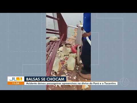 Balsas se chocam na divisa do Pará e o Tocantins