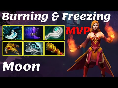 Moon Lina - MID Against No[one] Full Gameplay Dota 2 7.22f