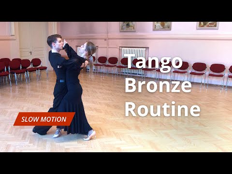 Tango Bronze Level Choreography | Natural Promenade Turn to Rock Turn