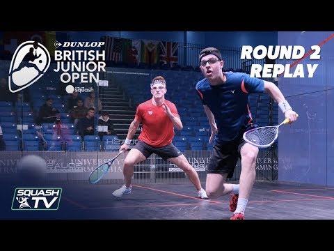 Squash: Dunlop British Junior Open 2020 - Glass Court Rd 2