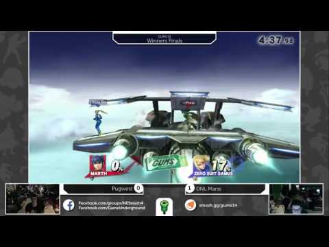 GUMS 14 Singles (Winner's Finals) - DNL Marss (ZSS) vs Pugwest (Marth)
