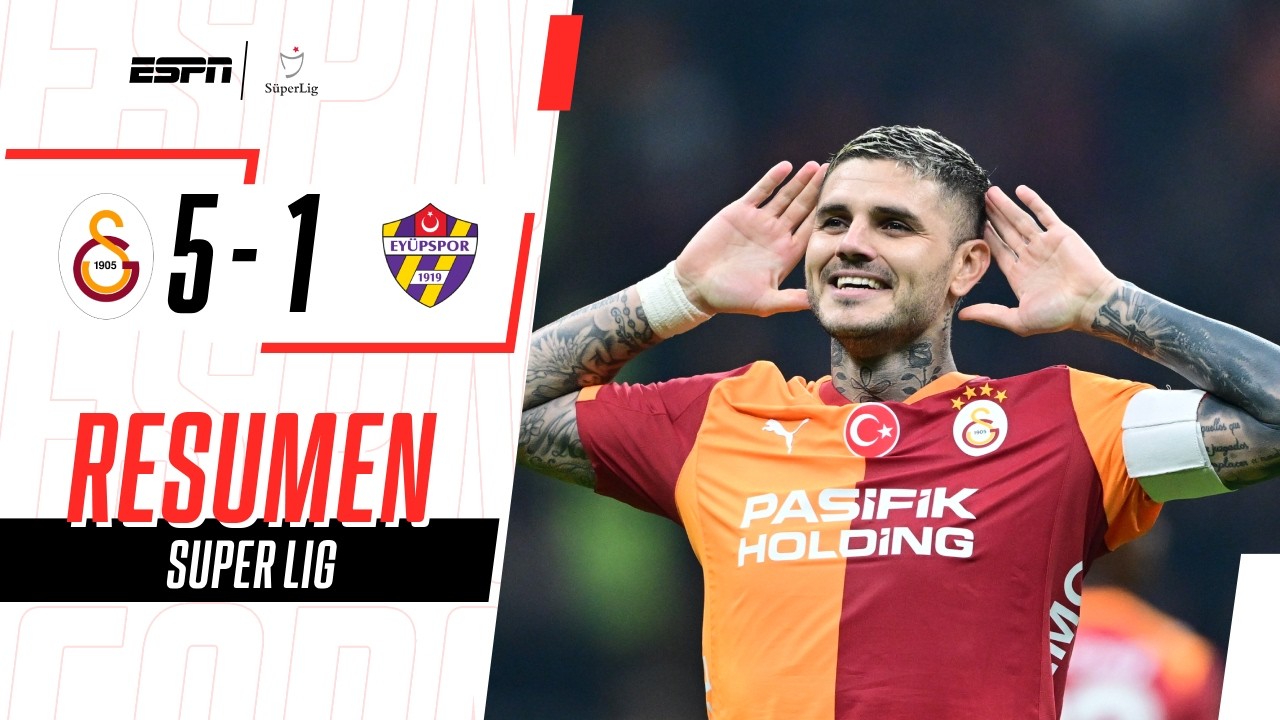 ¡PARTIDAZO DE ICARDI! MARCÓ TRIPLETE EN PALIZA DEL GALATASARAY | Galatasaray 5-1 Eyupspor | RESUMEN