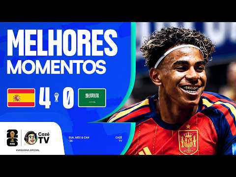 Melhores momentos de Espanha x Arábia Saudita