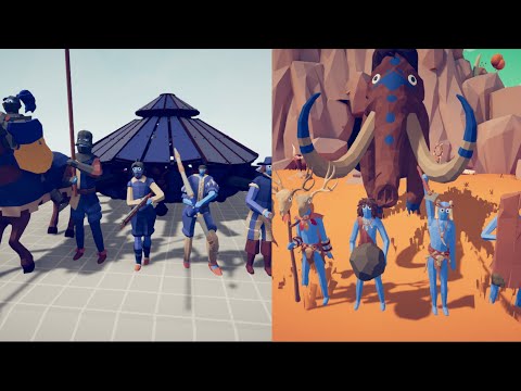 RENAISSANCE Team vs TRIBAL Team - Totally Accurate Battle Simulator | TABS